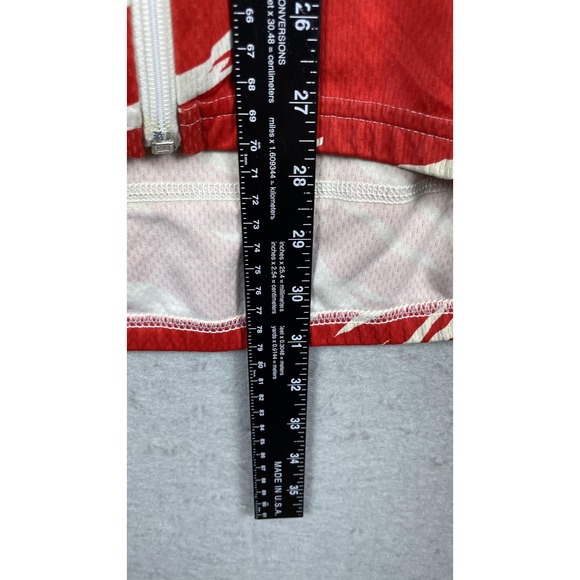 Santini Vendee U Bonjour Cycling Jersey Mens 3XL Red Made In Italy Full Zip - Picture 8 of 11